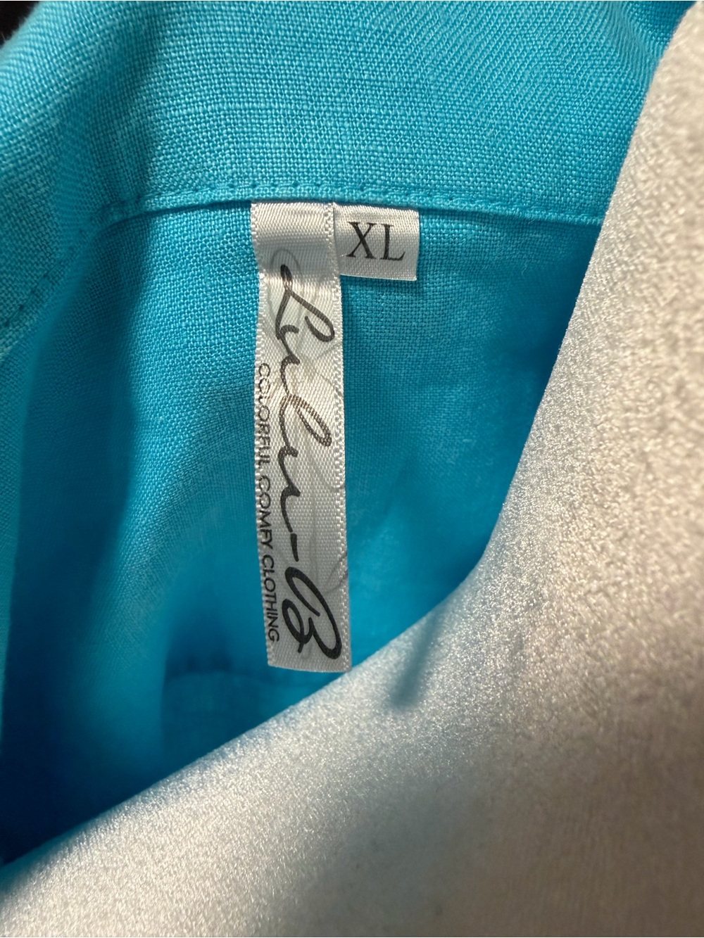 Lulu B Linen Travel Jacket Seaglass Aqua – XL NWT - Picture 8 of 8